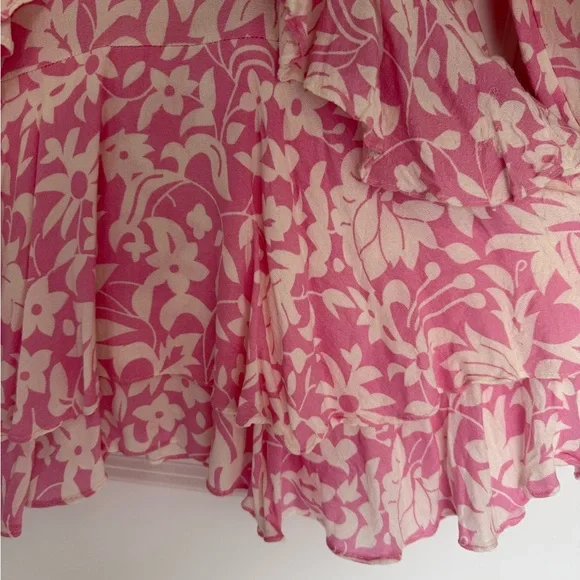 Free People Floral Pink and White Dress - Picture 6 of 16